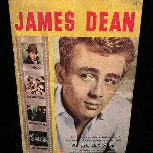 James Dean East Of Eden Mexican Spanish Magazine Program 1955 Vintage